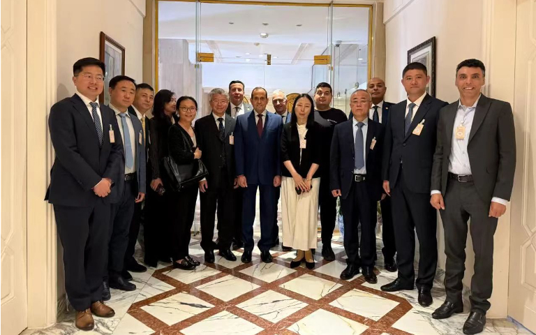 博創董事長朱康建隨復旦大學代表團訪問埃及